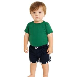Carter's Toddler Boys Navy Blue Jersey Track Shorts with White Stripes -Size 18M